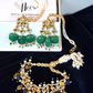 PUSHPA POLKI EARRINGS & MATSYA BRACELET SET