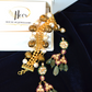 TIKONI TARBOOZI EARRINGS & SUVARNA BRACELET SET