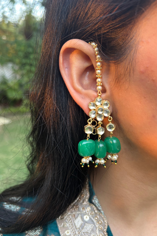 PUSHPA POLKI EARRINGS