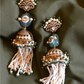 DIAMANTÉ CROWN SAGE TASSEL JHUMKIS