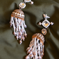 DIAMANTÉ PEARL TASSEL JHUMKIS