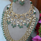 BRIDAL WEDDING JEWELLERY SET- CHOKER, NECKLACE & EARRINGS