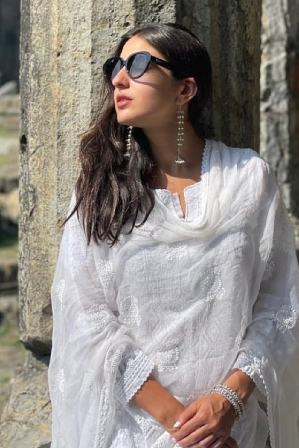 SARA ALI KHAN- THREE LINE BIRD JHUMKIS