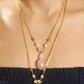 THREE-STYLE PEARL POLKI NECKLACE SET- ROSE QUARTZ AND SKY BLUE