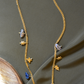 T-LOCK MULTICOLOURED TOY BEADS LARIAT NECKLACE- BAROQUE PEARLS