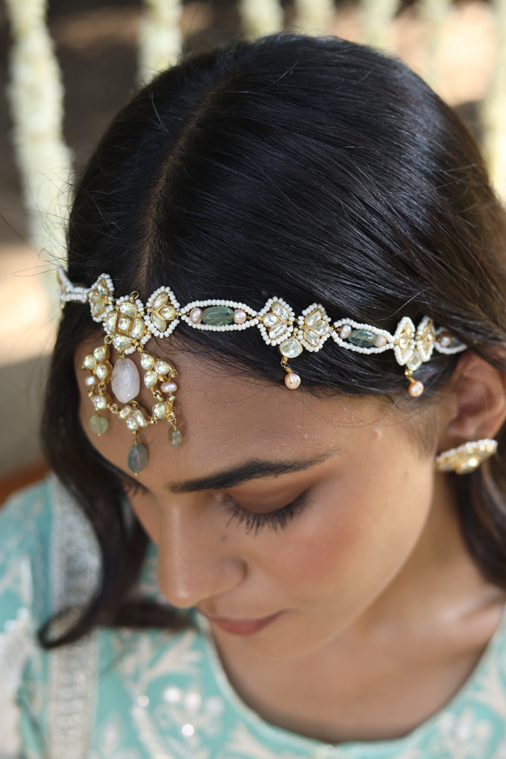 CINDERELLA NECKLACE/HAIR ACCESSORY WITH STUDS