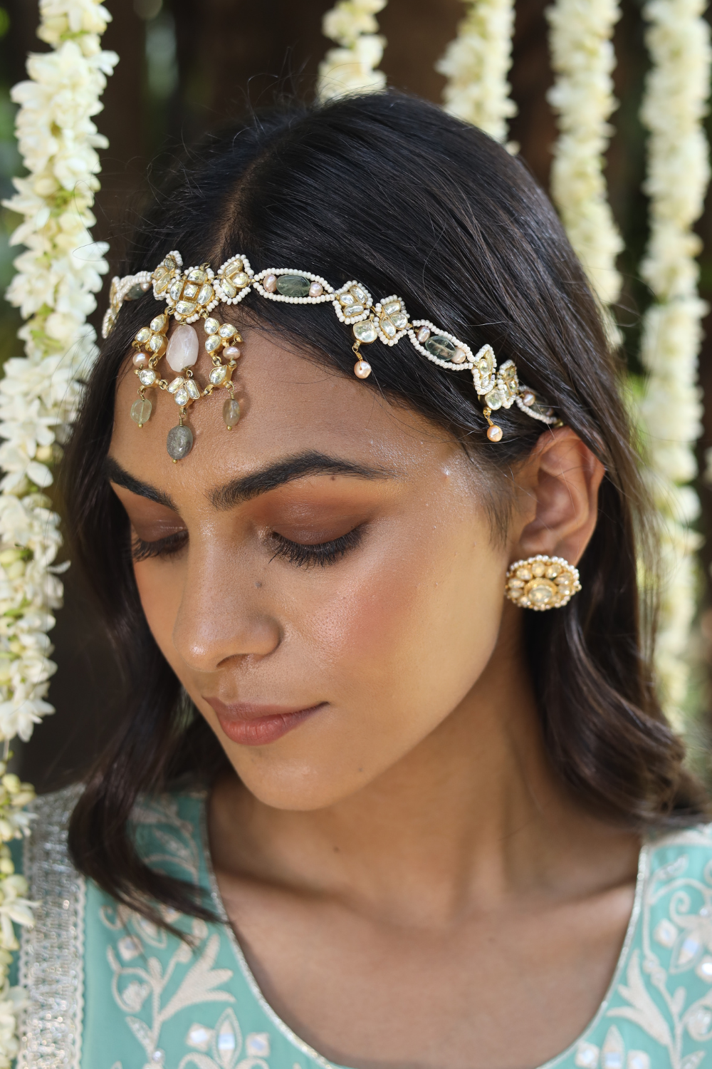 CINDERELLA NECKLACE/HAIR ACCESSORY WITH STUDS