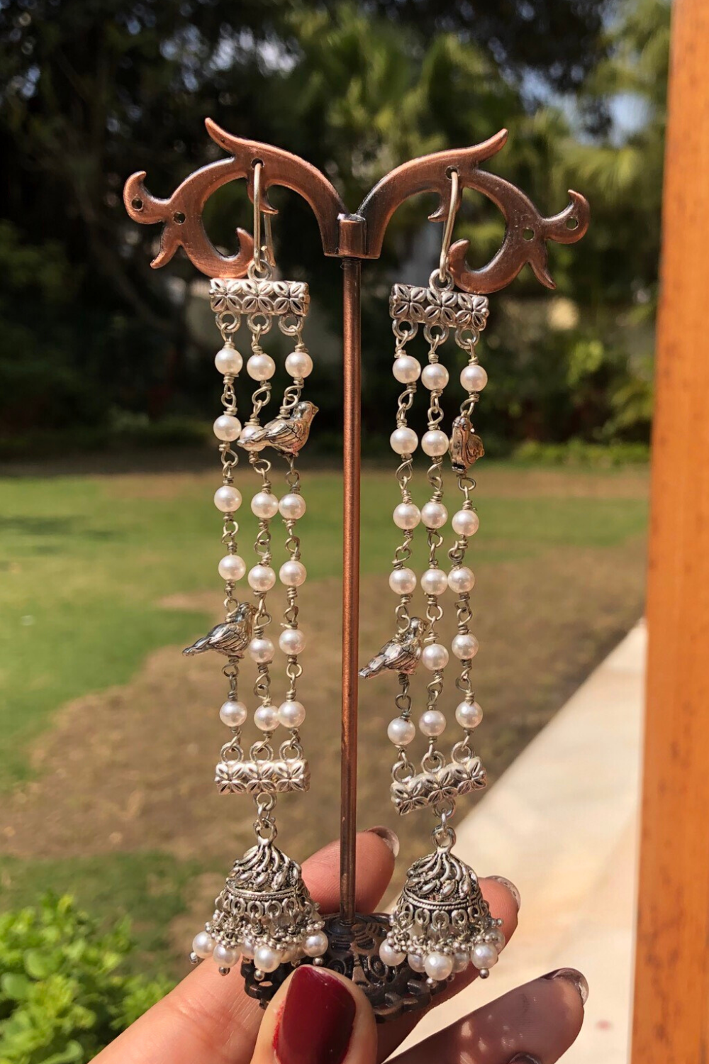 SARA ALI KHAN- THREE LINE BIRD JHUMKIS