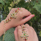 RED GREEN FLOWER HATHPHOOL (PAIR)