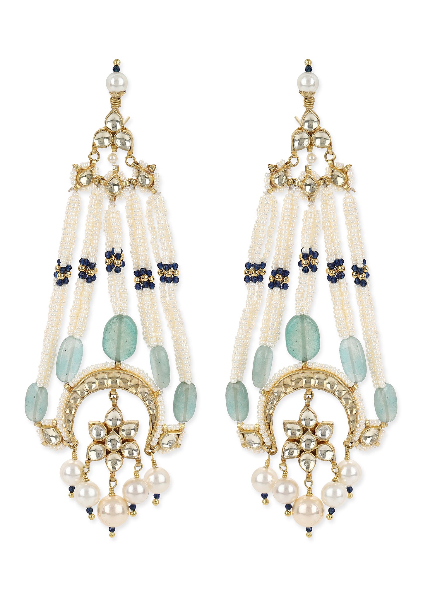 CHEED PASSA EARRINGS- SEA GREEN