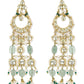 CHAAND JAALI EARRINGS- MINT GREEN