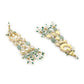 CHAAND JAALI EARRINGS- MINT GREEN