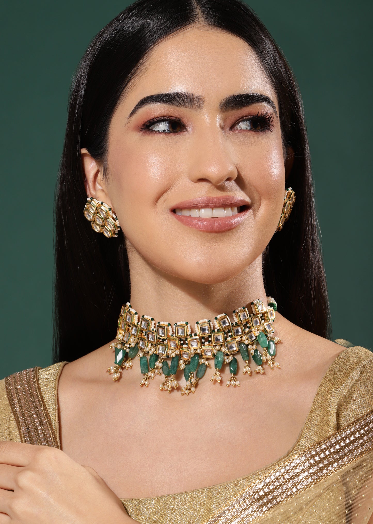 TETRIS KUNDANKARI CHOKER SET