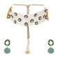 CHEED JAALI CHOKER/BRACELET  SET - GREEN & BLUE