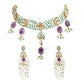 CRESCENT POLKI CHOKER SET - AMETHYST