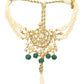 CHANDRANI CHOKER & EARRINGS - GREEN