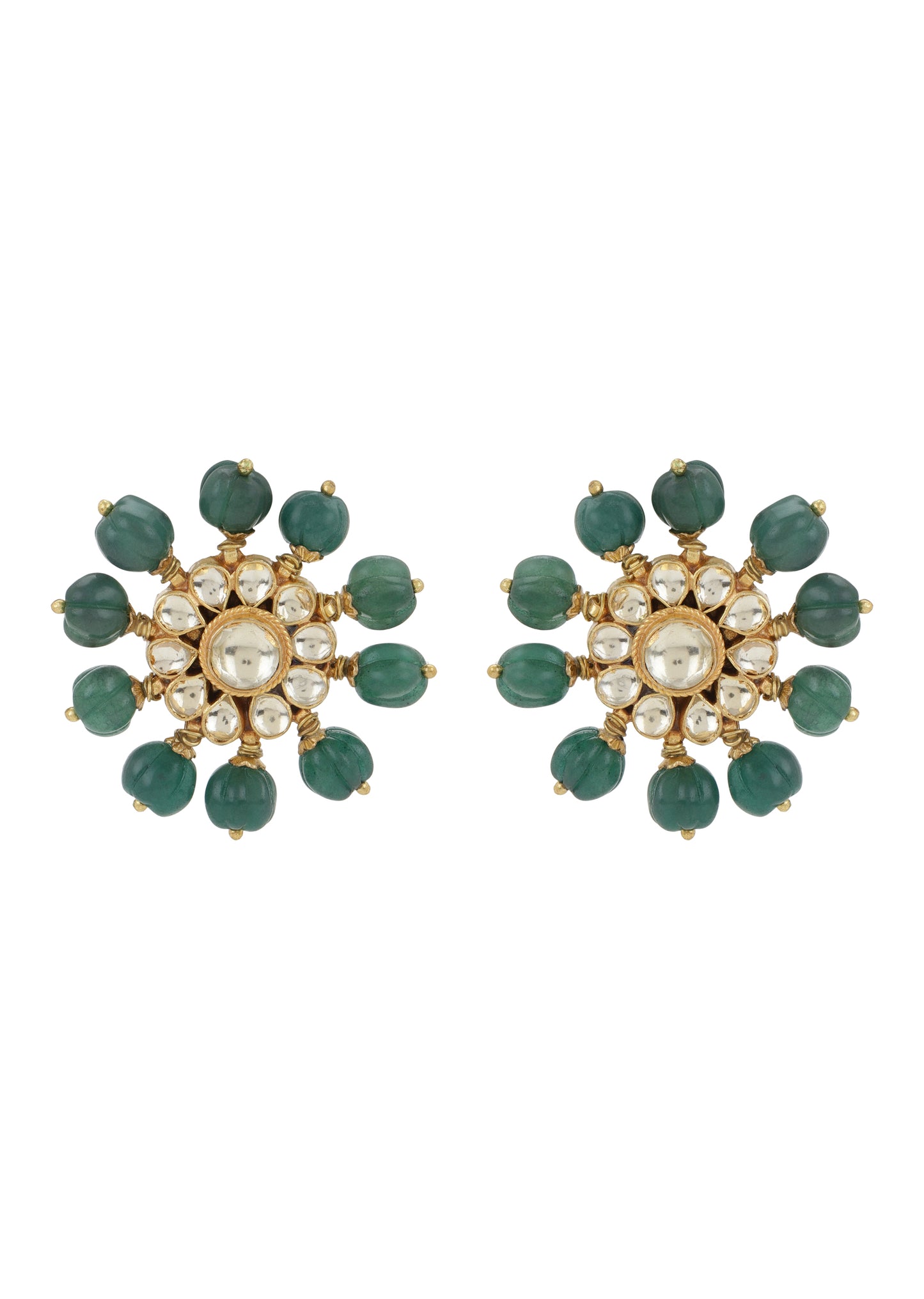 TARAMEEN EARRINGS- EMERALD GREEN