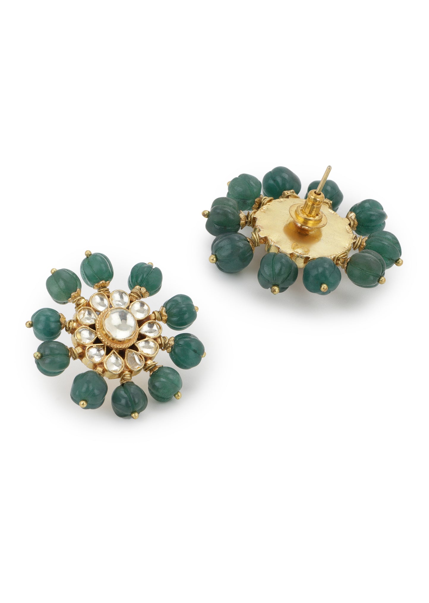 TARAMEEN EARRINGS- EMERALD GREEN