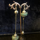 BARREL EARRINGS - SEA GREEN
