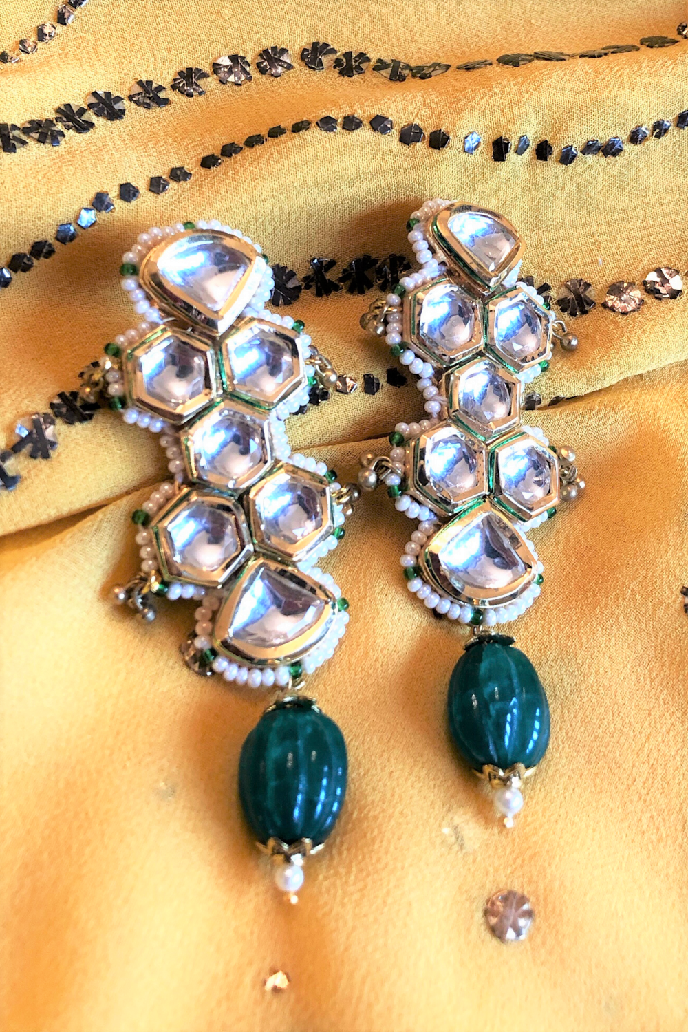 GREEN KALIKA EARRINGS