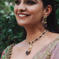 GUL NECKLACE/ SHEESHPATTI SET - RUBY RED