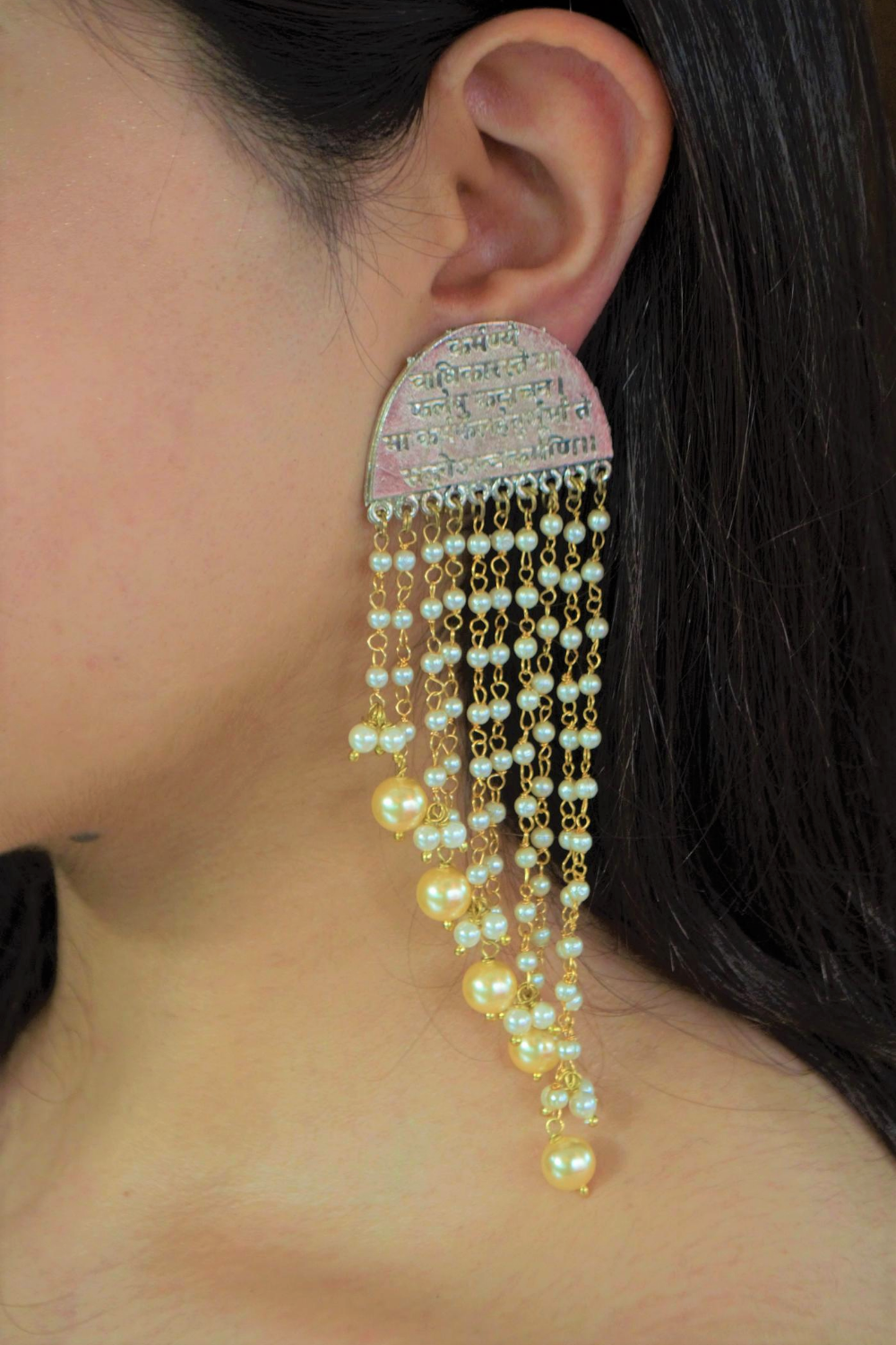 PEARL WATERFALL EARRINGS