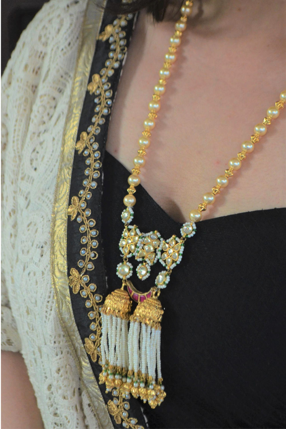 ORNATE SWARN POLKI NECKLACE