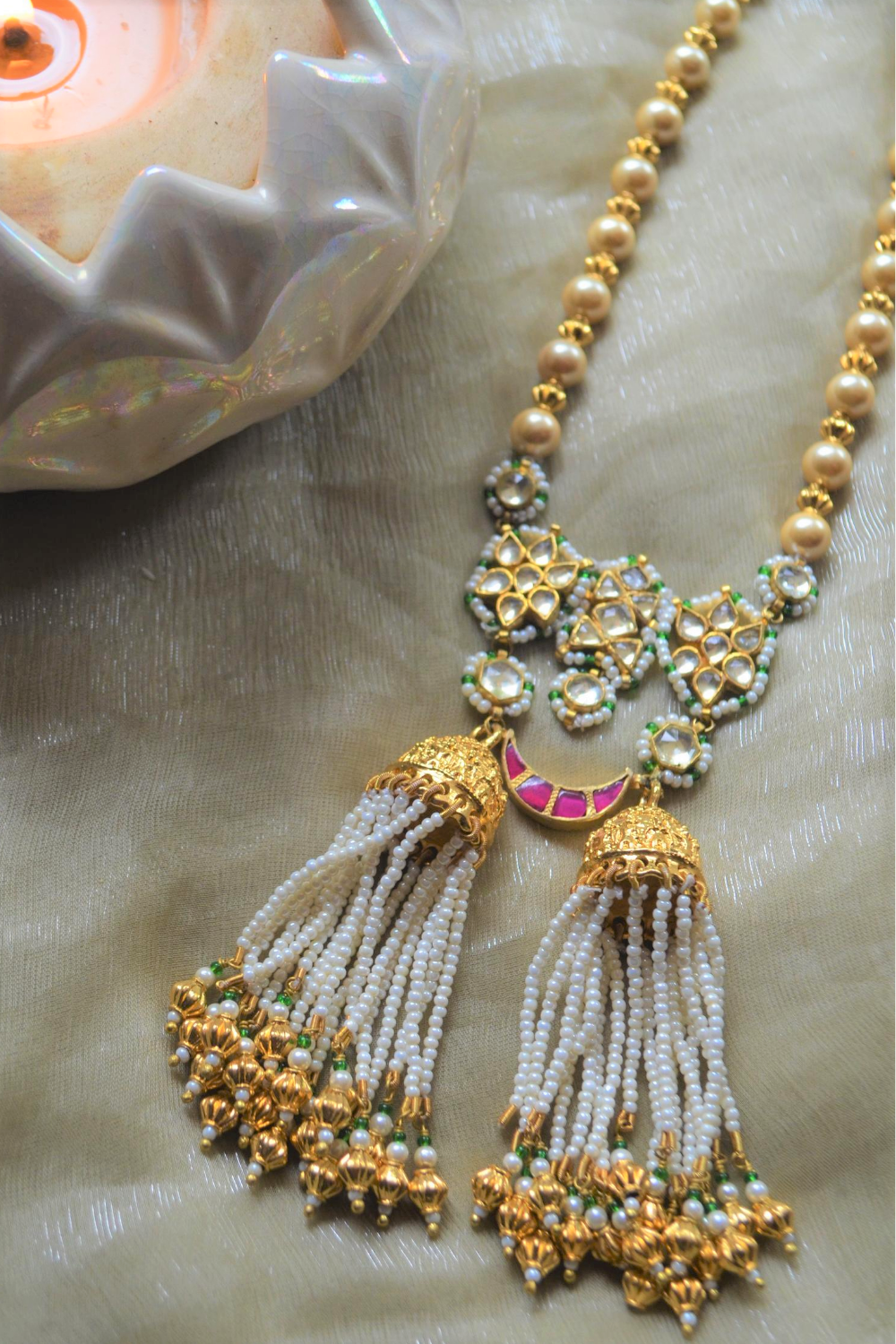 ORNATE SWARN POLKI NECKLACE