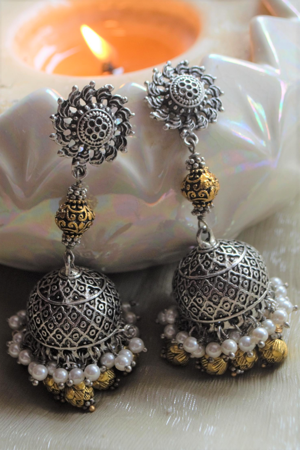 SHLOK DUAL JHUMKIS