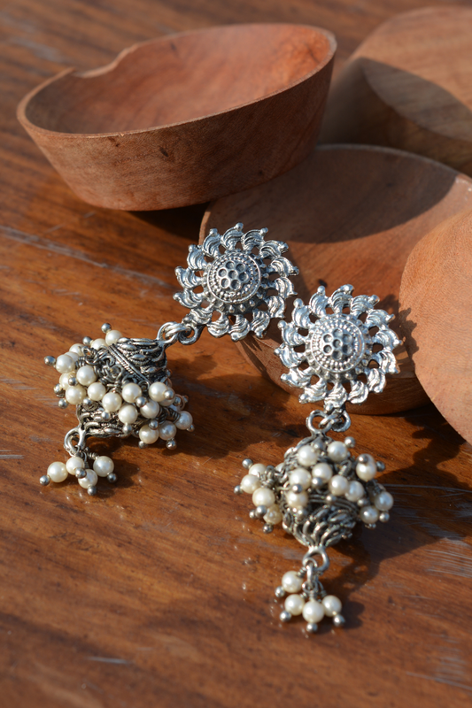 SUNFLOWER DAMRU EARRINGS