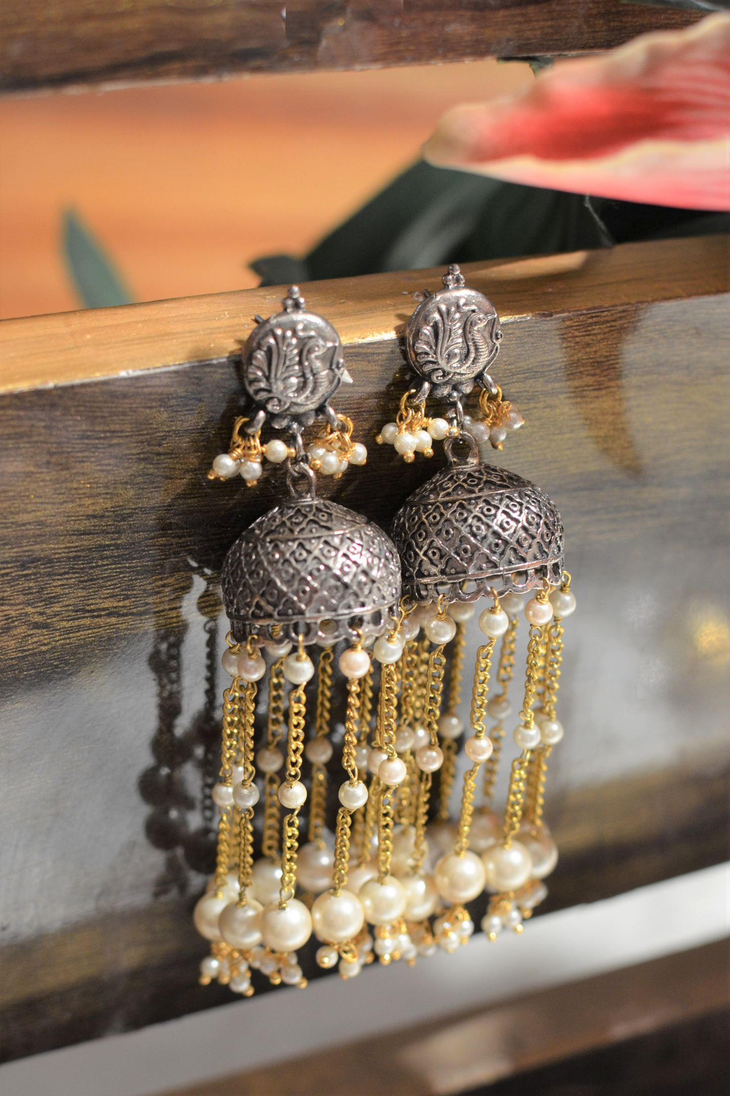 SURYA PEARL JHUMKAS