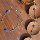 FLORAL BLUE ONYX ANKLETS (PAIR)