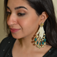 PASSA AHMEDABADI EARRINGS- FOREST GREEN