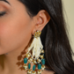 PASSA AHMEDABADI EARRINGS- FOREST GREEN