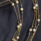 THREE-TIERED PEARL ANKLETS (PAIR)