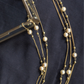 THREE-TIERED PEARL ANKLETS (PAIR)