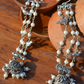 THREE LINE BIRD JHUMKIS