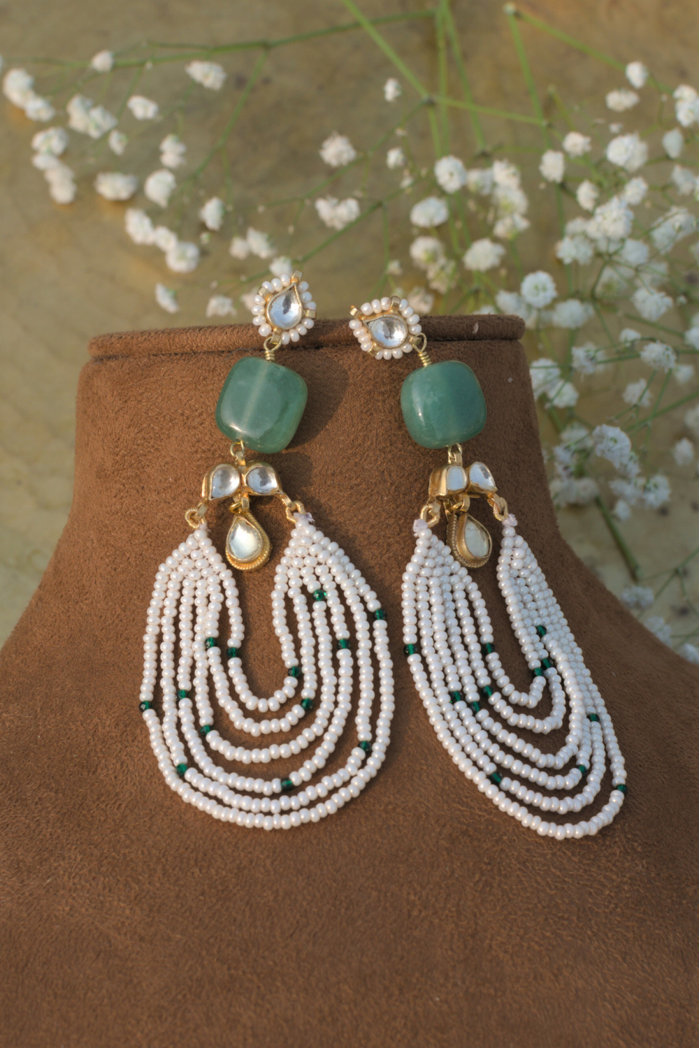 GHOOMAR EMERALD EARRINGS