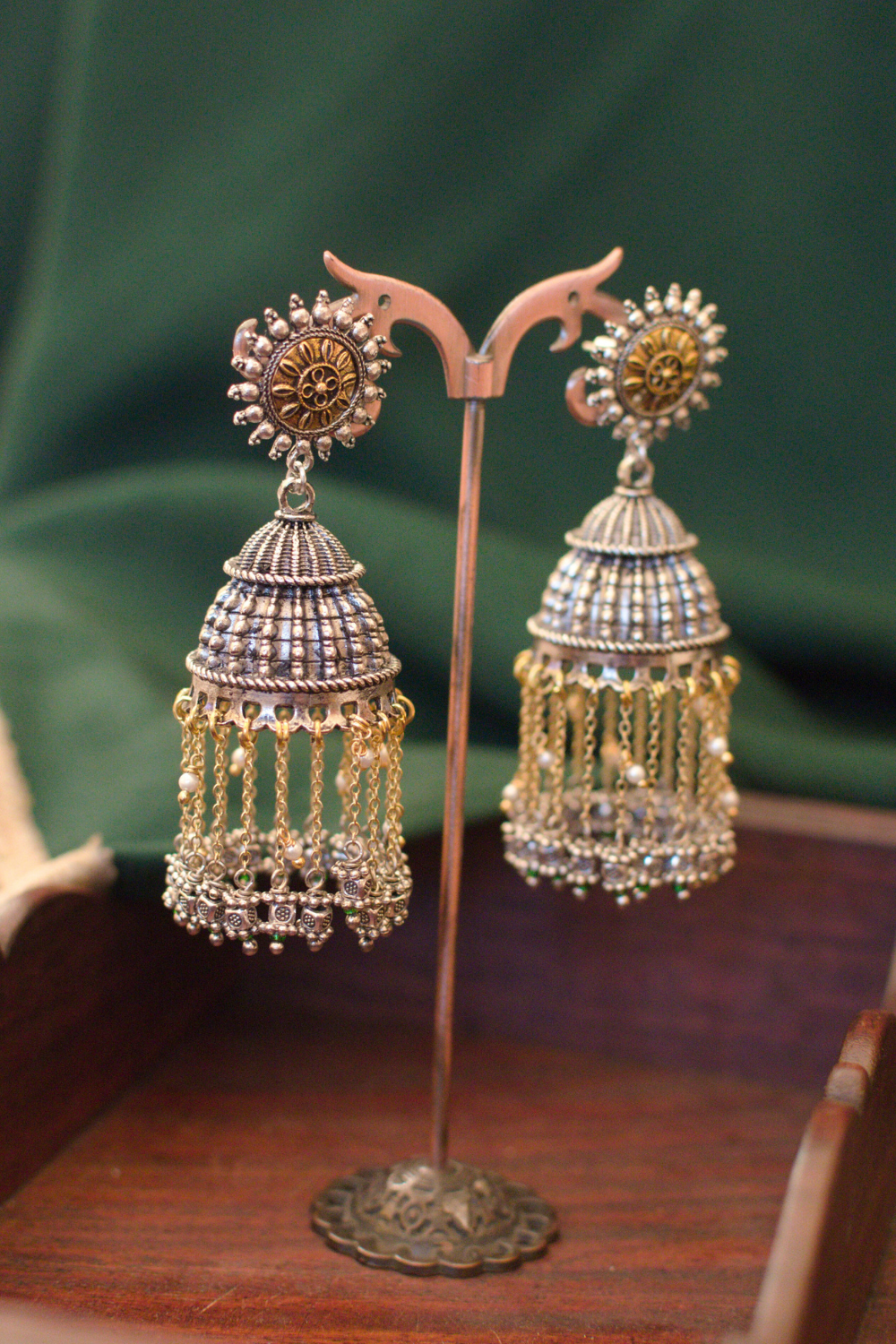 AMALKA CHAIN JHUMKIS