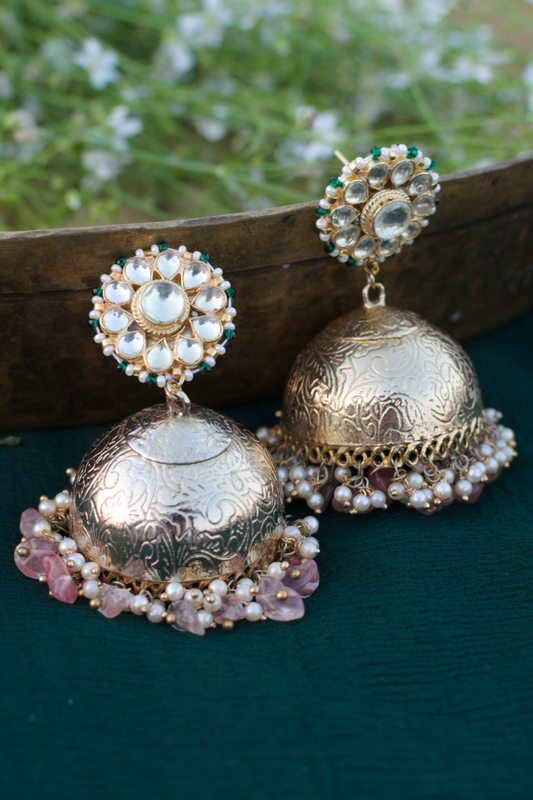 PINK SWARNIKA JHUMKAS