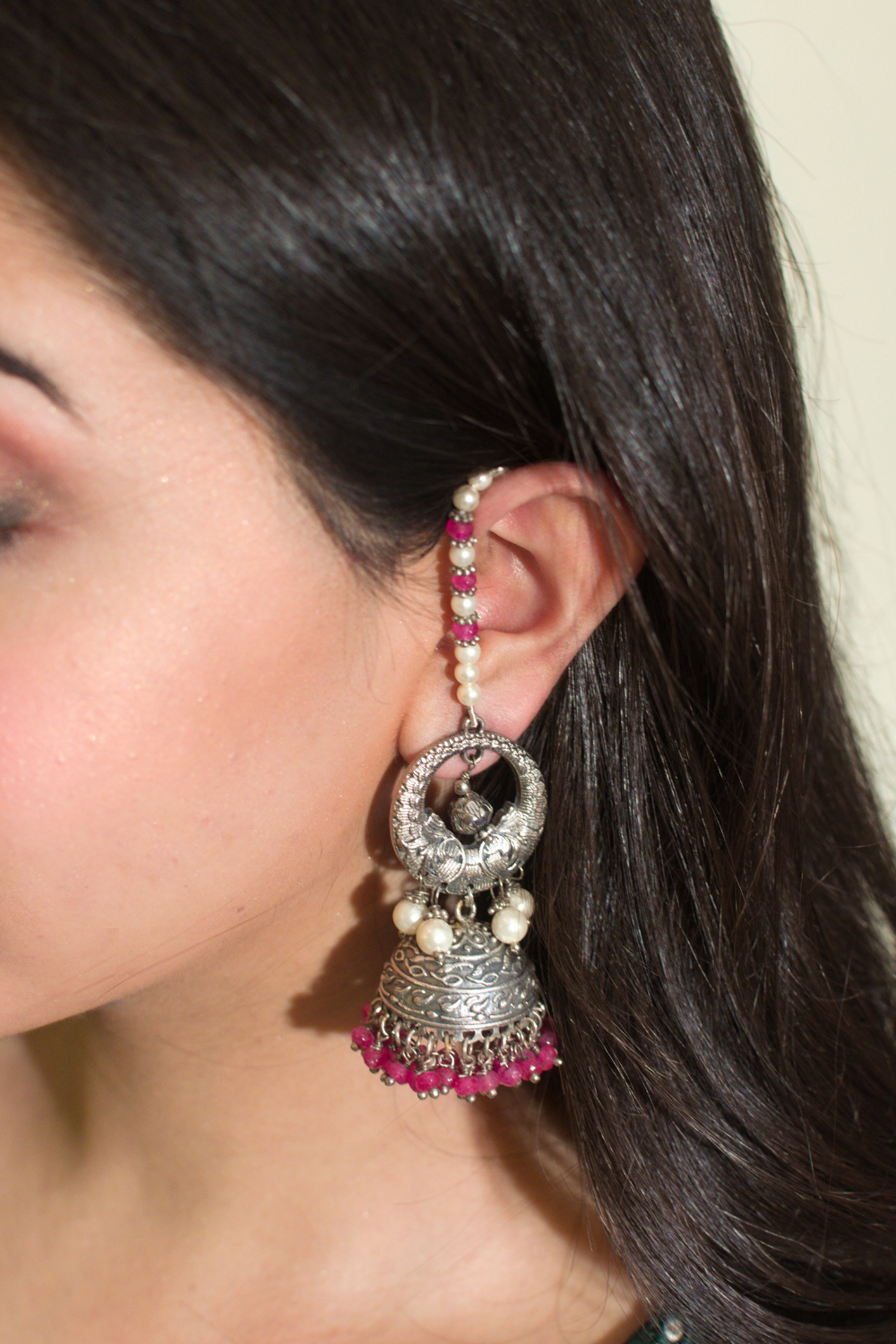 MINI MATSYA JHUMKIS - PINK