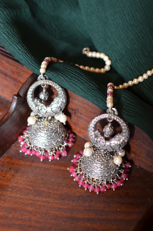 MINI MATSYA JHUMKIS - PINK