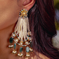 PASSA AHMEDABADI EARRINGS- FOREST GREEN