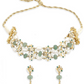 POLKI JAALI CHOKER-CUM-BRACELET SET-  SAGE GREEN