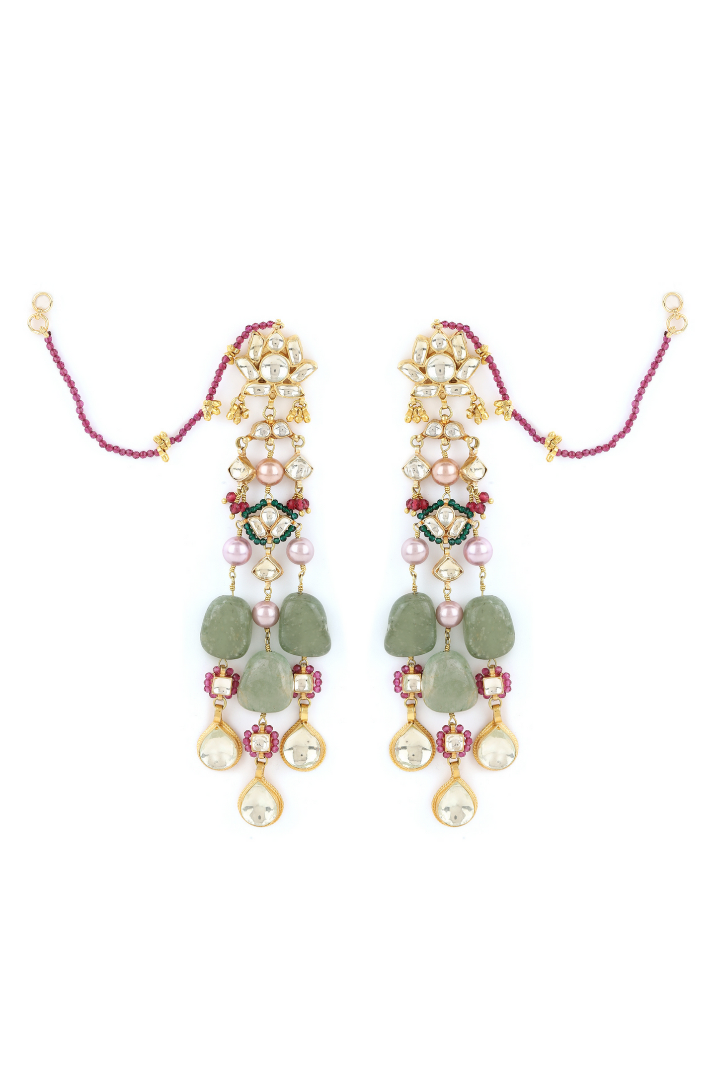 SHOULDER GRAZING TARBOOZI EARRINGS