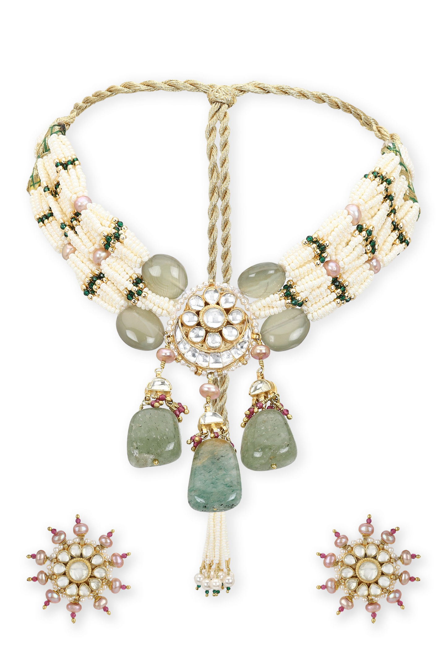 SAMUDRI NECKLACE SET - GREEN