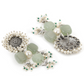 BIRD SAGE GREEN CHOKER WITH EARRINGS