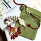 KASHTI LUMBA BRACELET RAKHI SET- RED