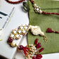 KASHTI LUMBA BRACELET RAKHI SET- RED