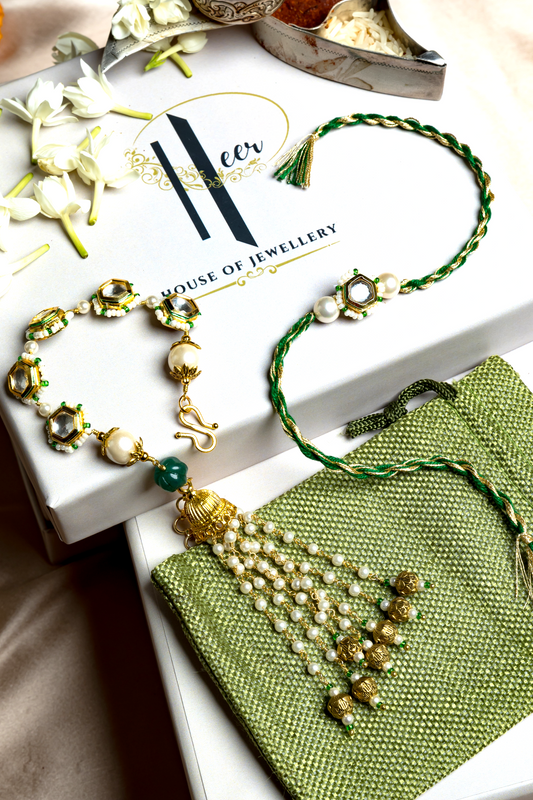 KUBERA LUMBA RAKHI SET- GREEN